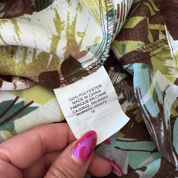 Koret Tropical Print Top XL & Skirt 18 Set - Picture 12 of 13